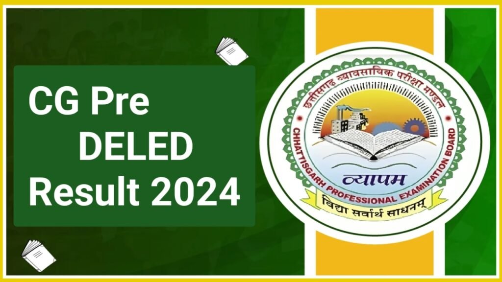 CG Pre DELED Result 2024: Download Link Check Now