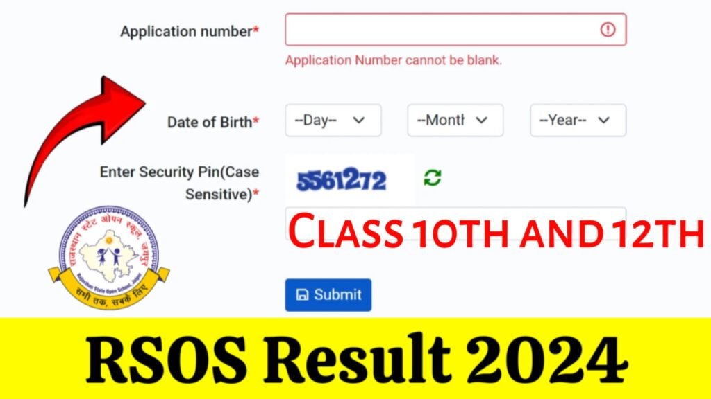 RSOS Result 2024, Download Marksheet @rsos.rajasthan.gov.in